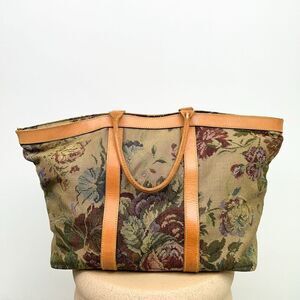 Polo Ralph Lauren Vintage Floral Carpet Tapestry Large Travel Bag